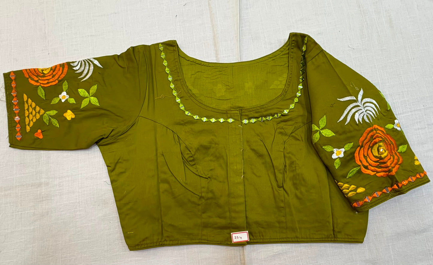 High Neck ReadyMade Blouse