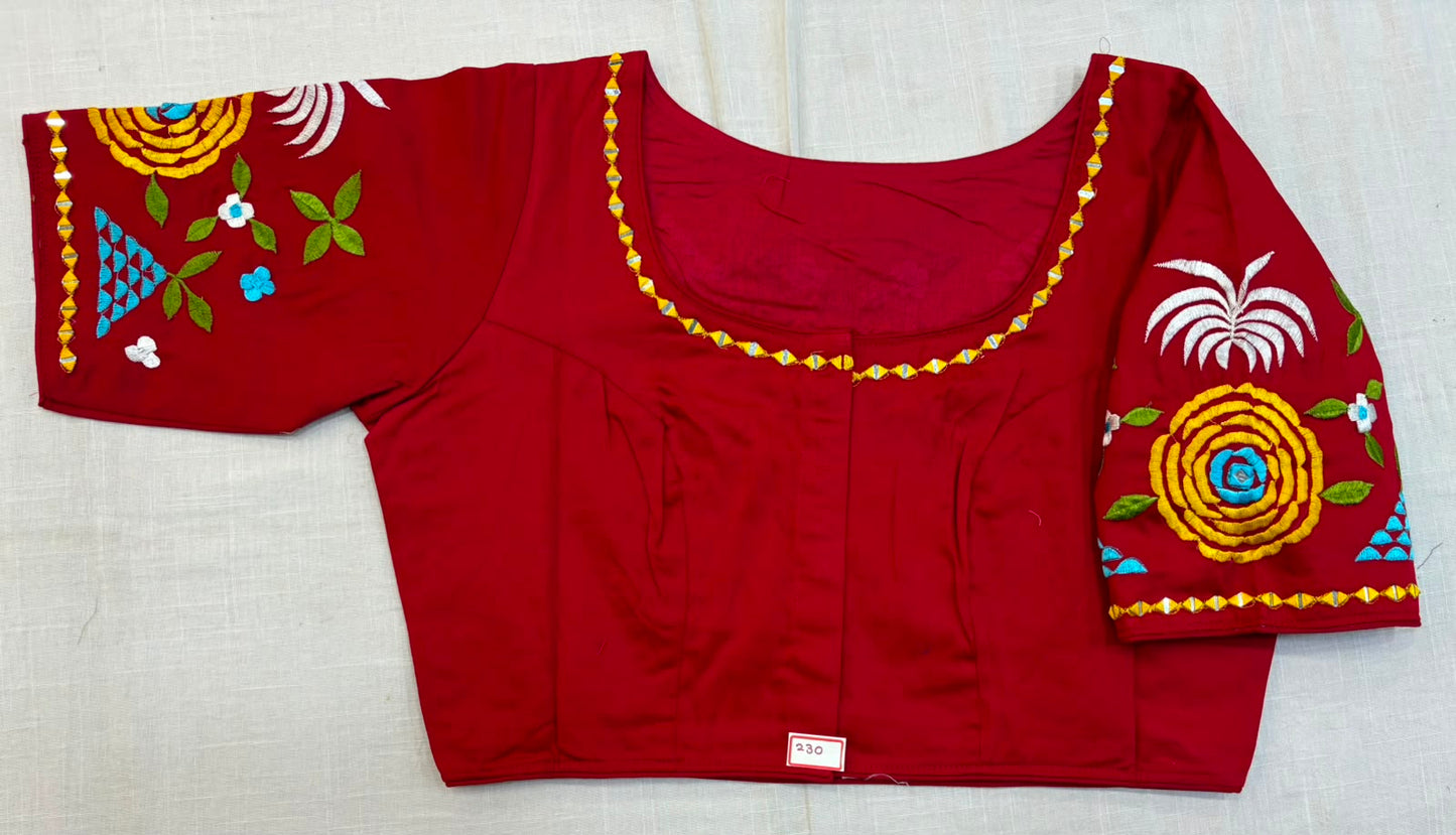 High Neck ReadyMade Blouse