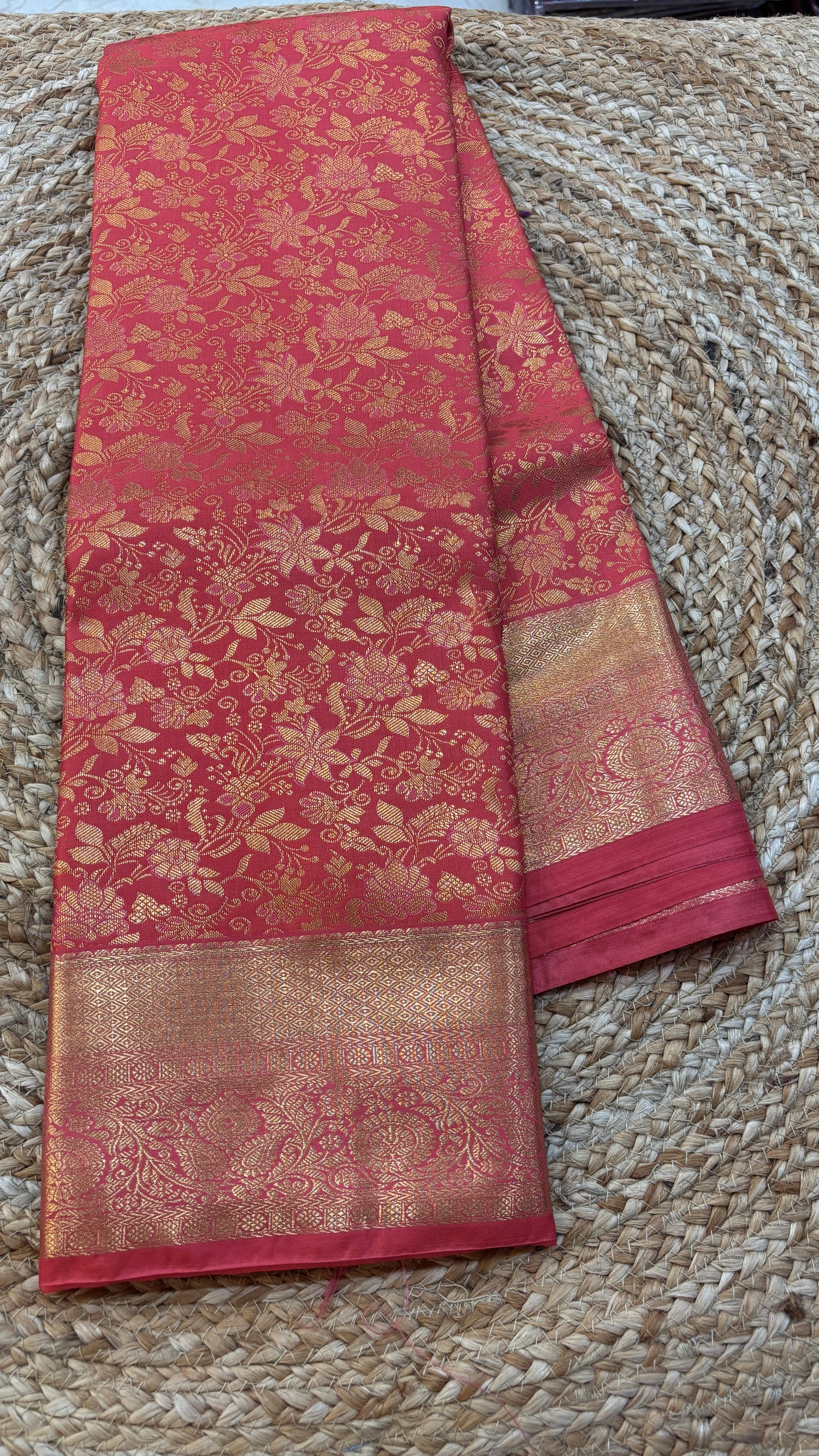 Semi kanchi small border Sarees