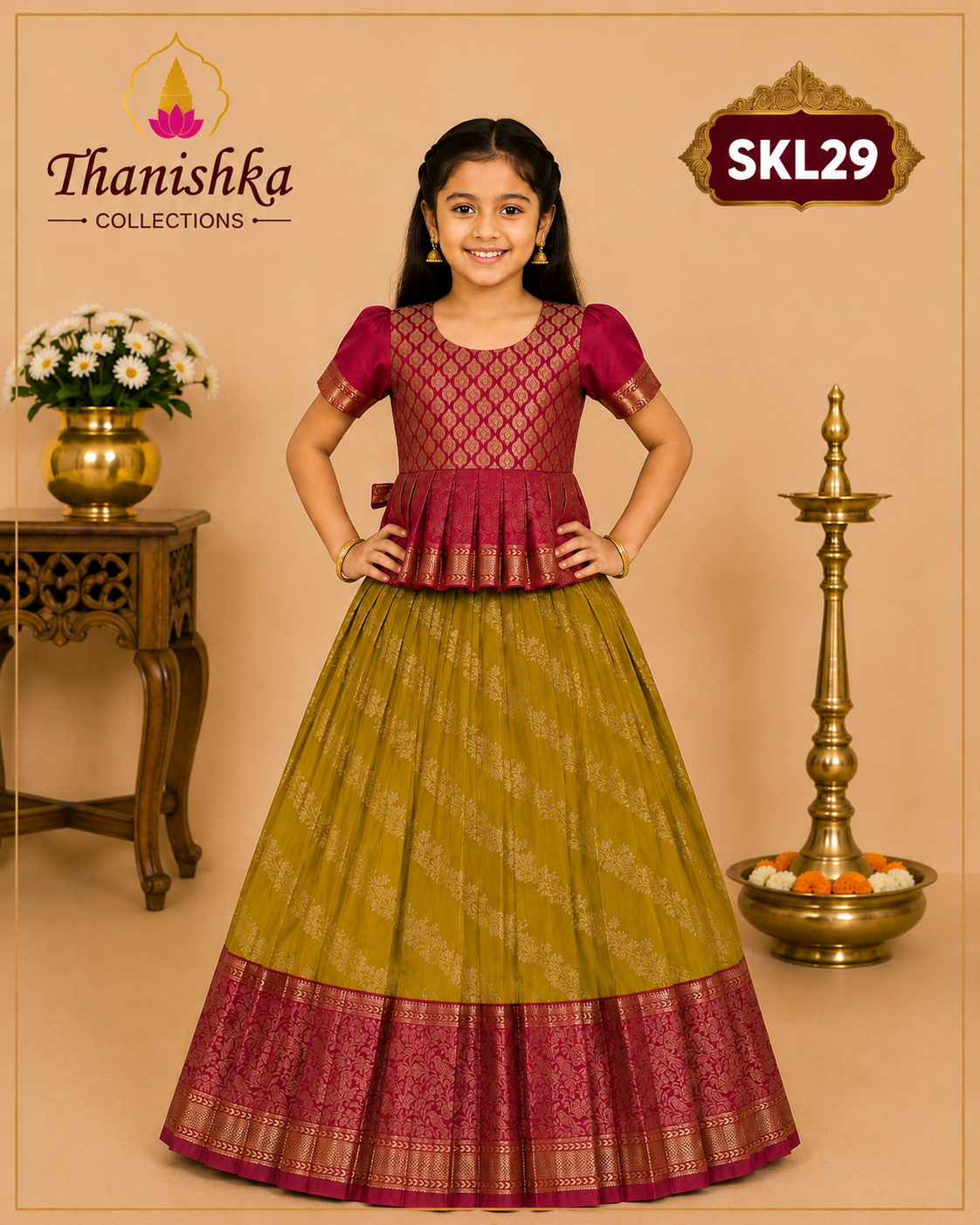 Kid’s lehenga Stitched