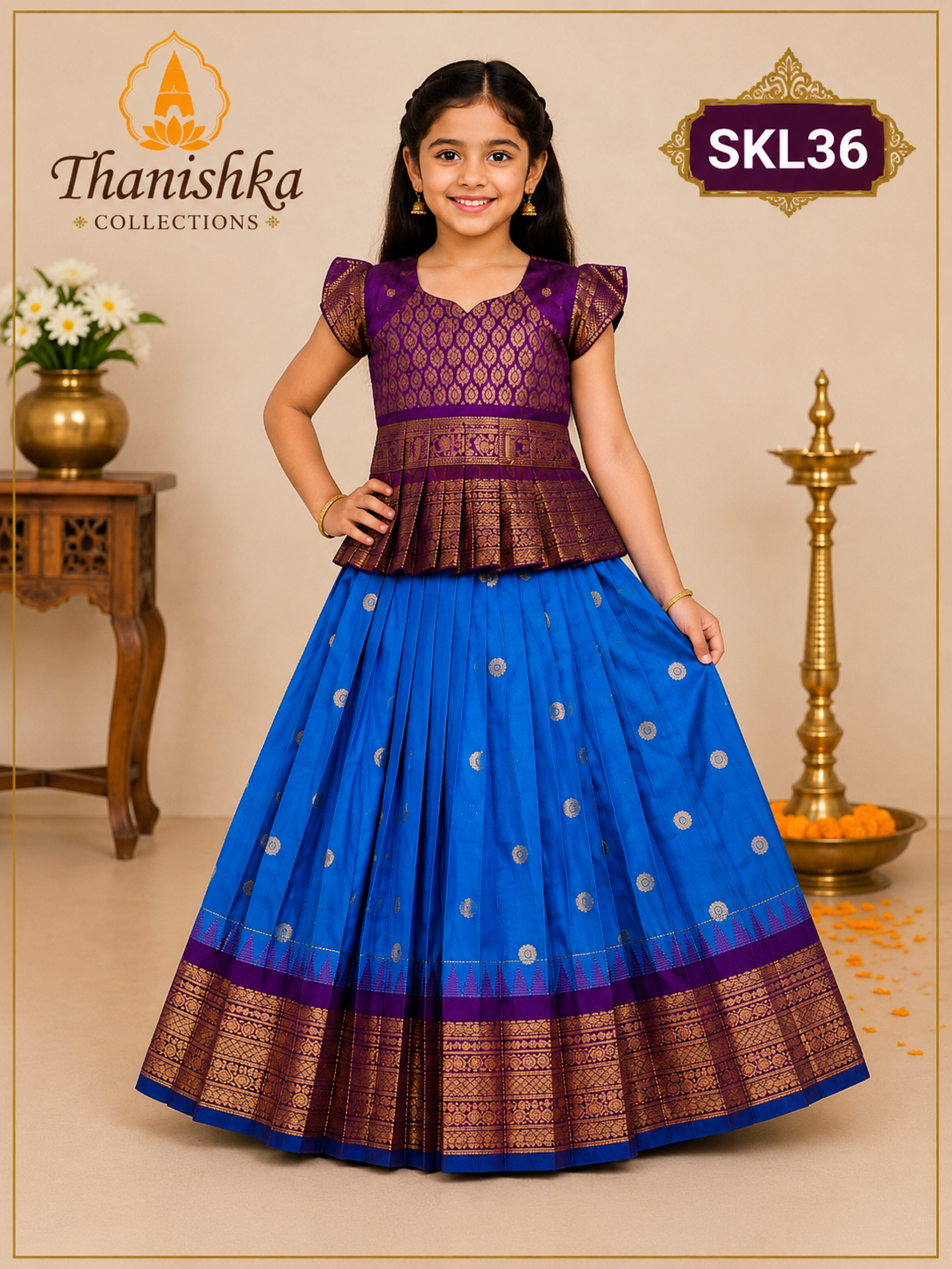 Kid’s lehenga Stitched