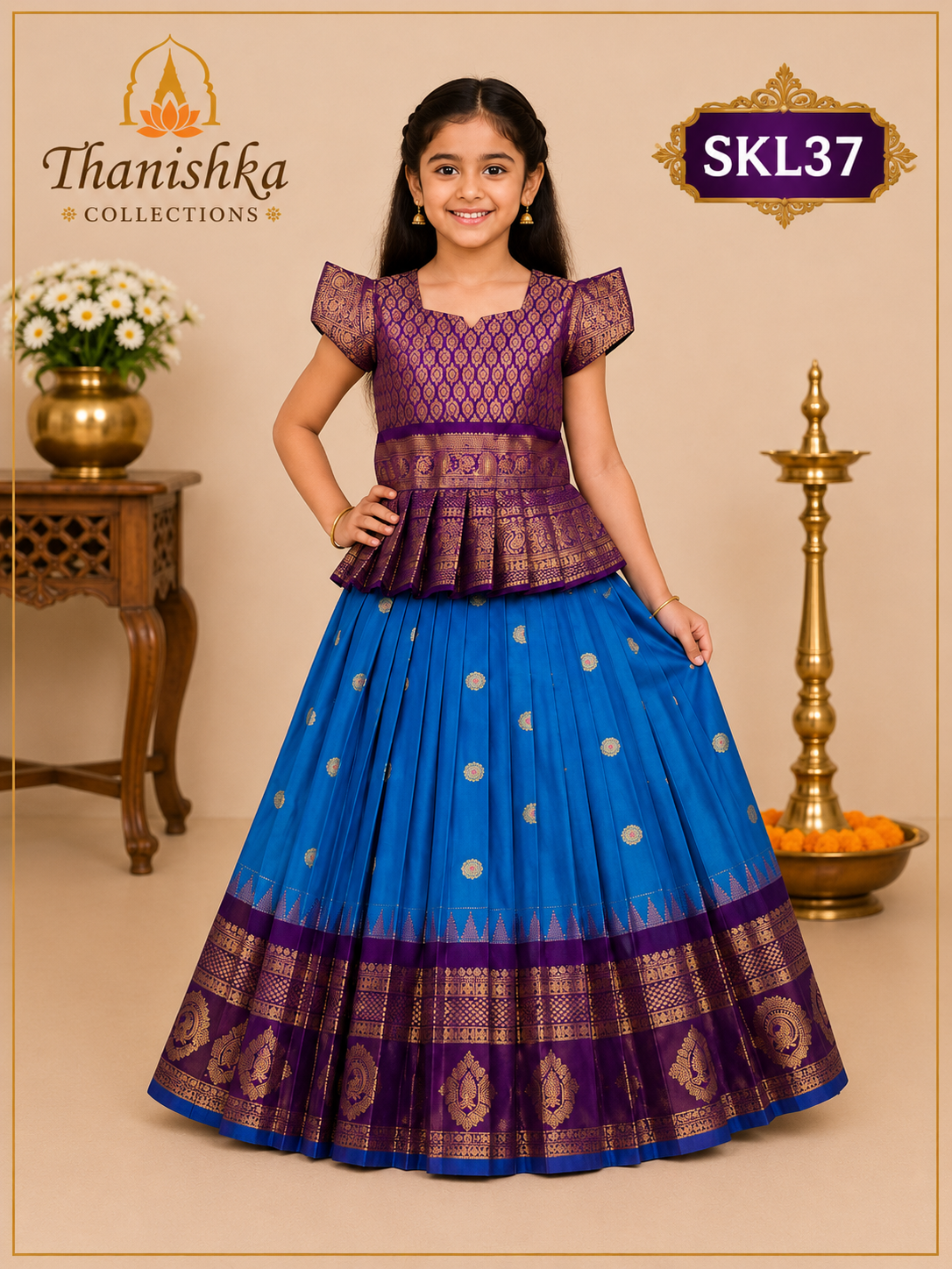 Kid’s lehenga Stitched