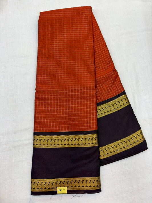 Semi Gadwal Sico Checks Saree - A52