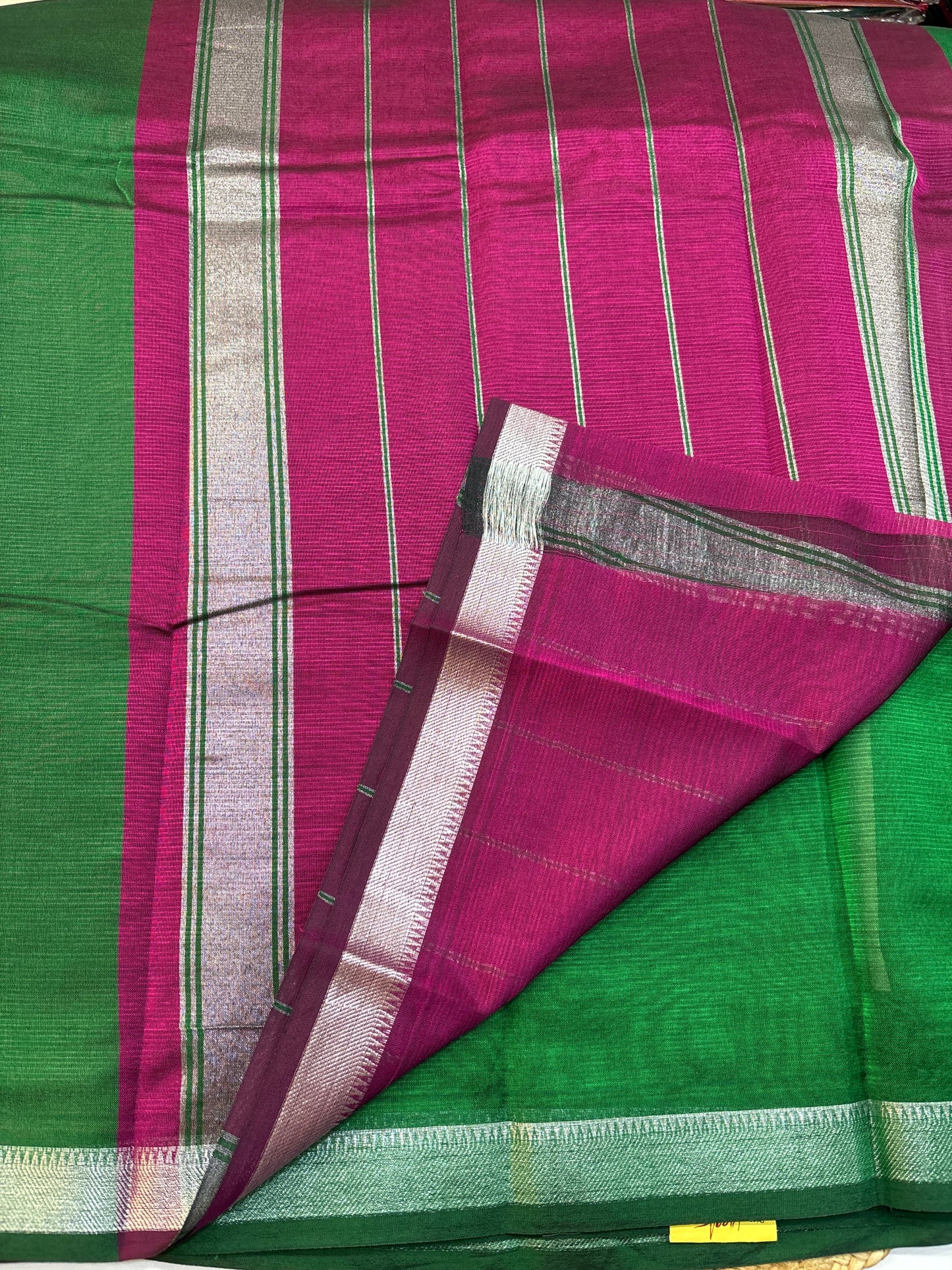 Mangalgiri Silk small  border Saree