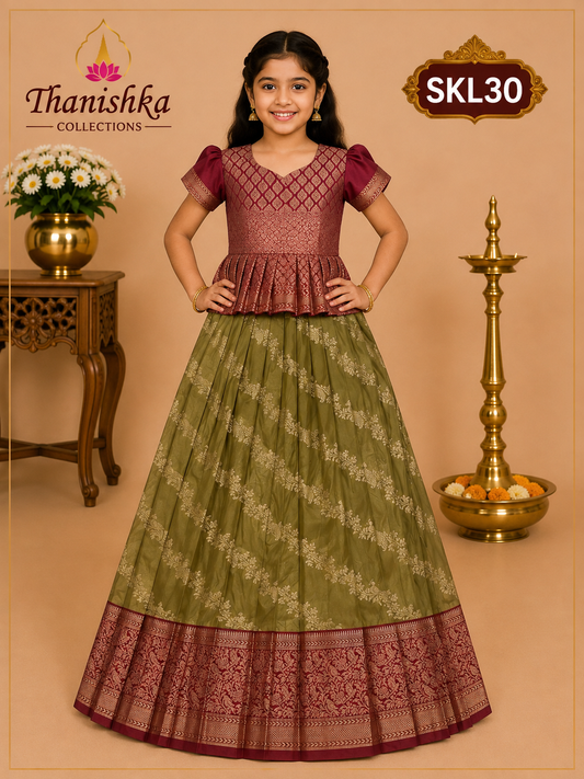 Kid’s lehenga Stitched