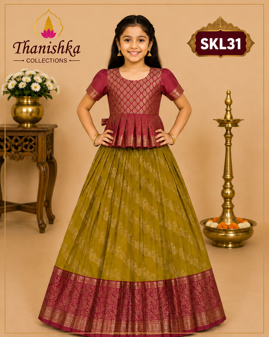 Kid’s lehenga Stitched