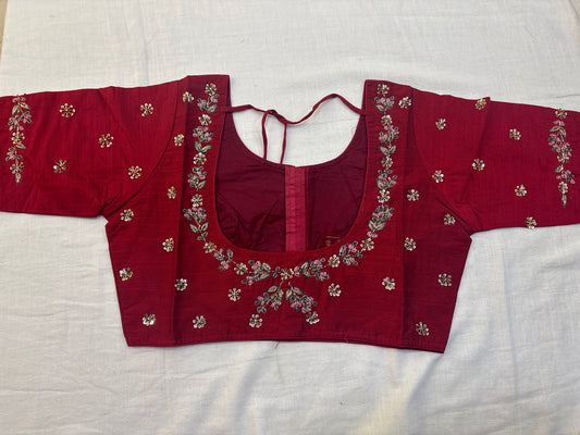 Raw Silk Maggam work blouses