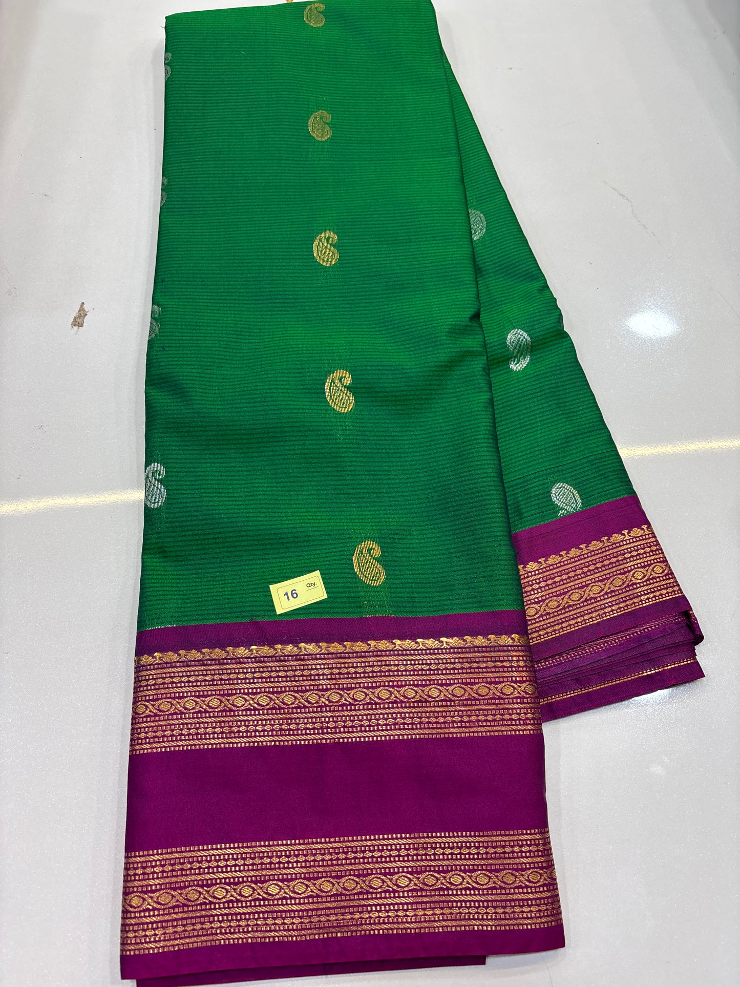 Semi Gadwal Sico Vintage saree-16