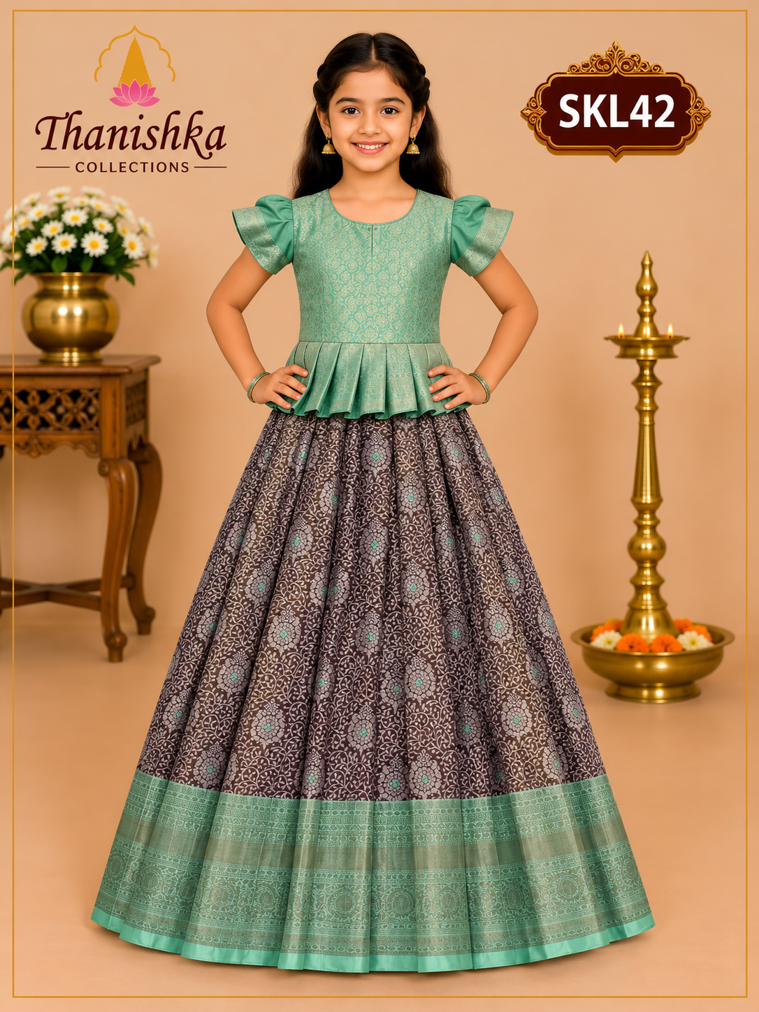 Kid’s lehenga Stitched