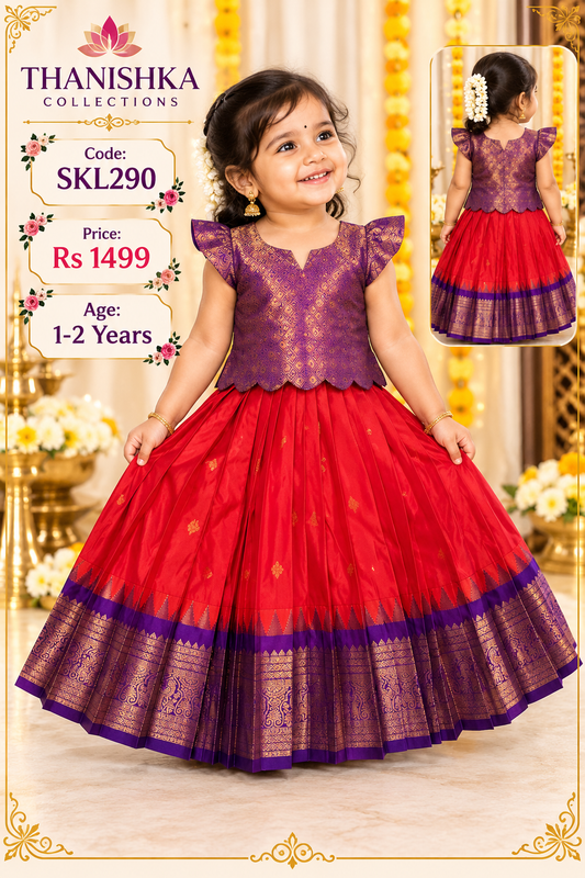 Kids Stitched Lehanga