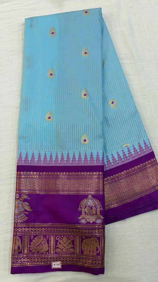 Semi Gadwal Silk Saree