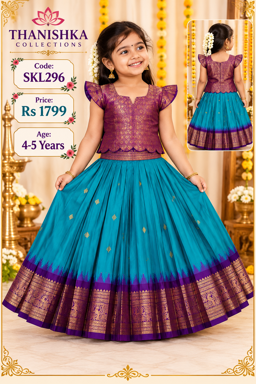 Kids Stitched Lehanga