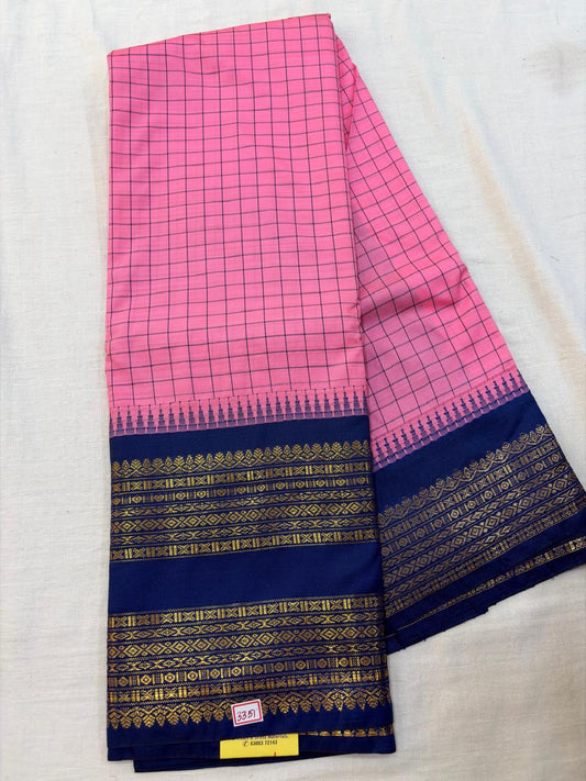 Semi Gadwal Checks Saree