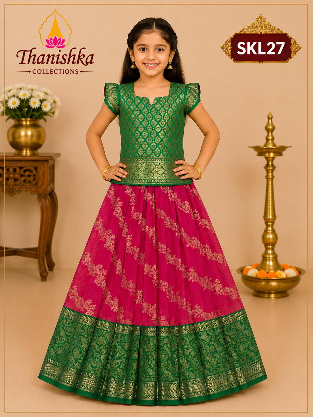 Kid’s lehenga Stitched