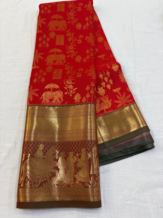 Semi Kanchi Pattu saree