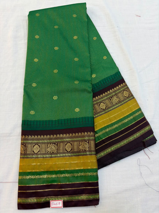 Vintage Border Semi Gadwal Silk Sarees