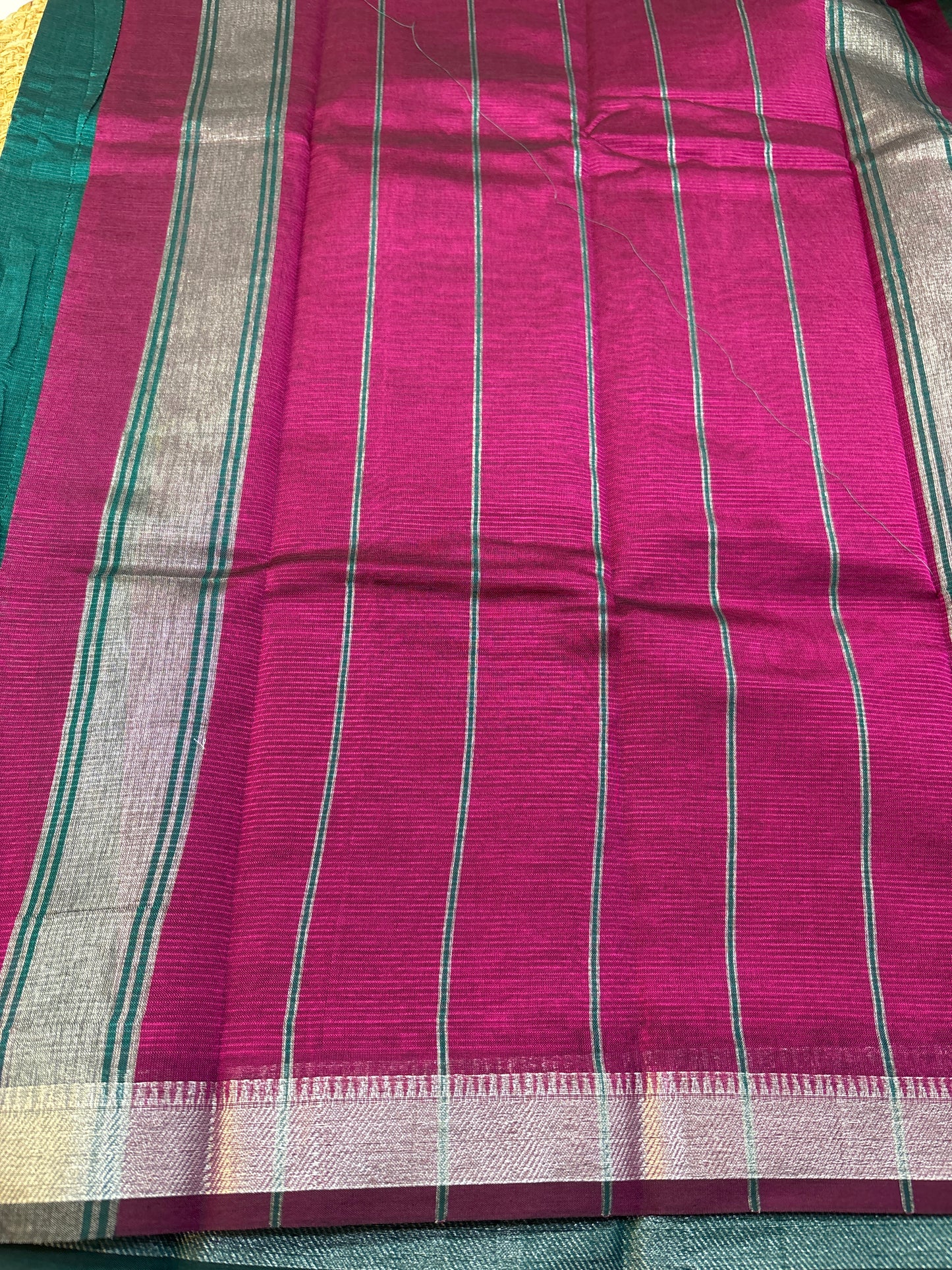 Mangalgiri Silk small border Saree