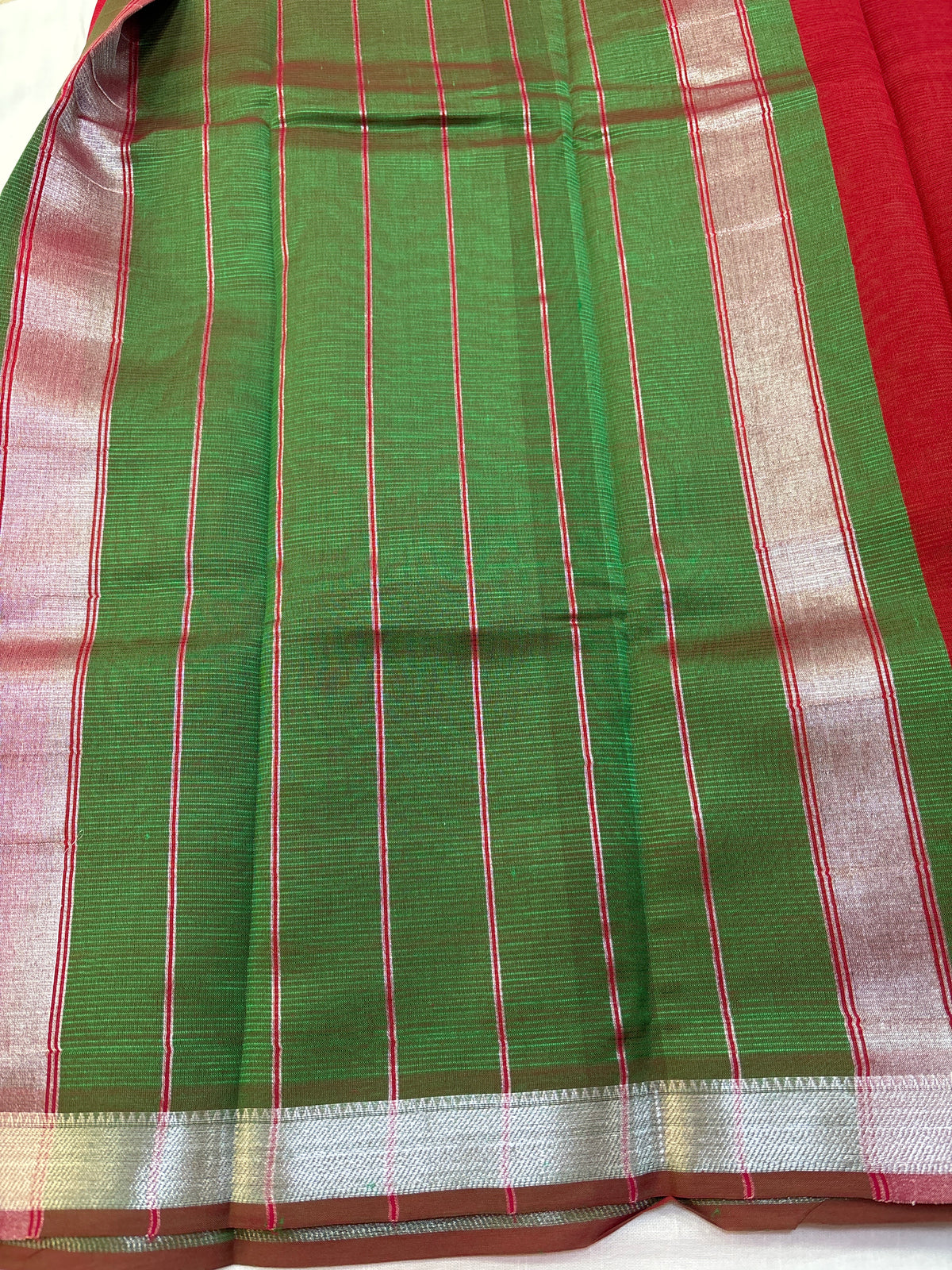 Mangalgiri Silk small  border Saree