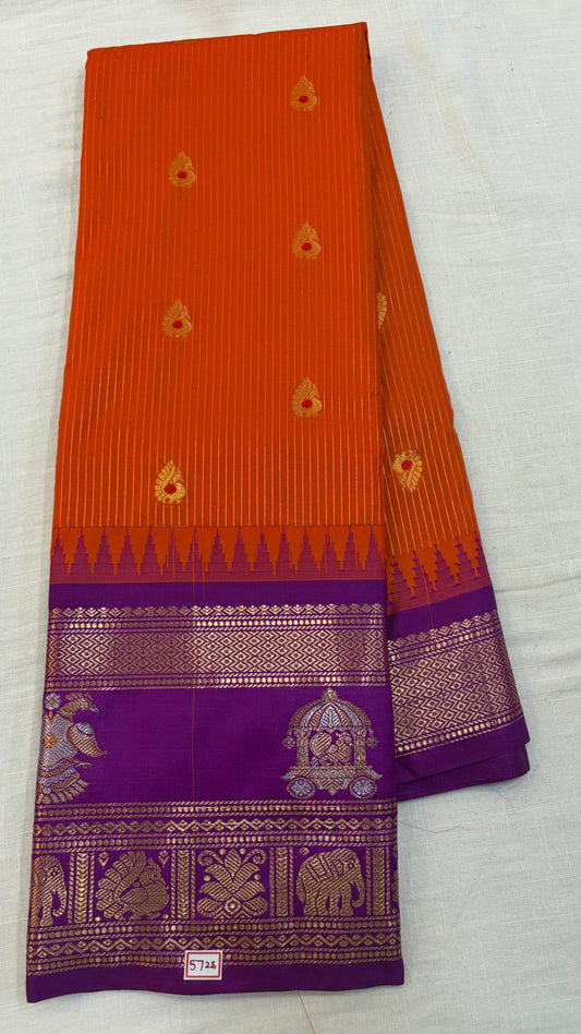 Semi Gadwal Silk Saree