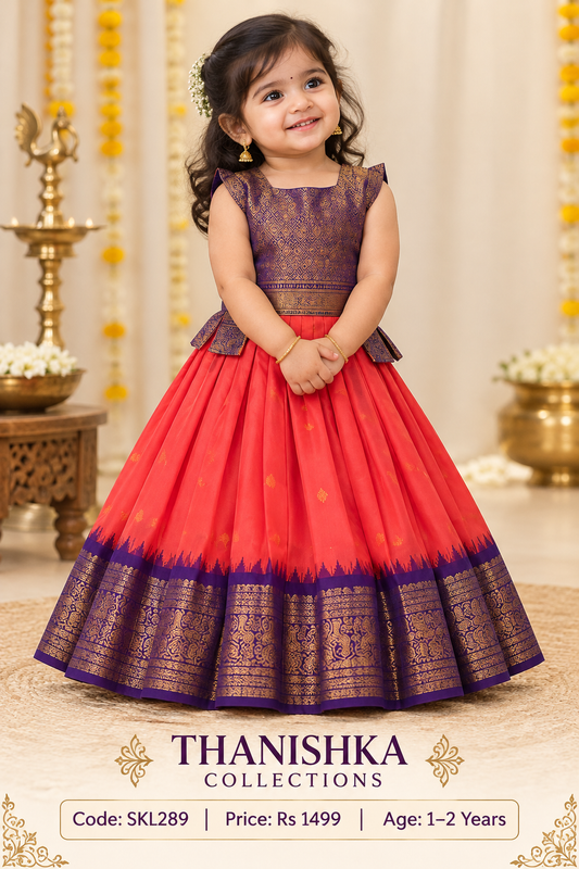 Kids Stitched Lehanga