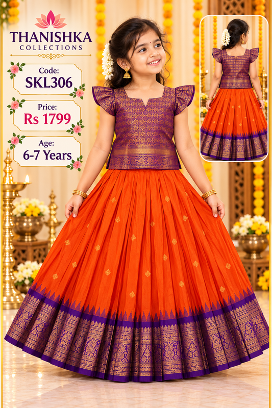 Kids Stitched Lehanga