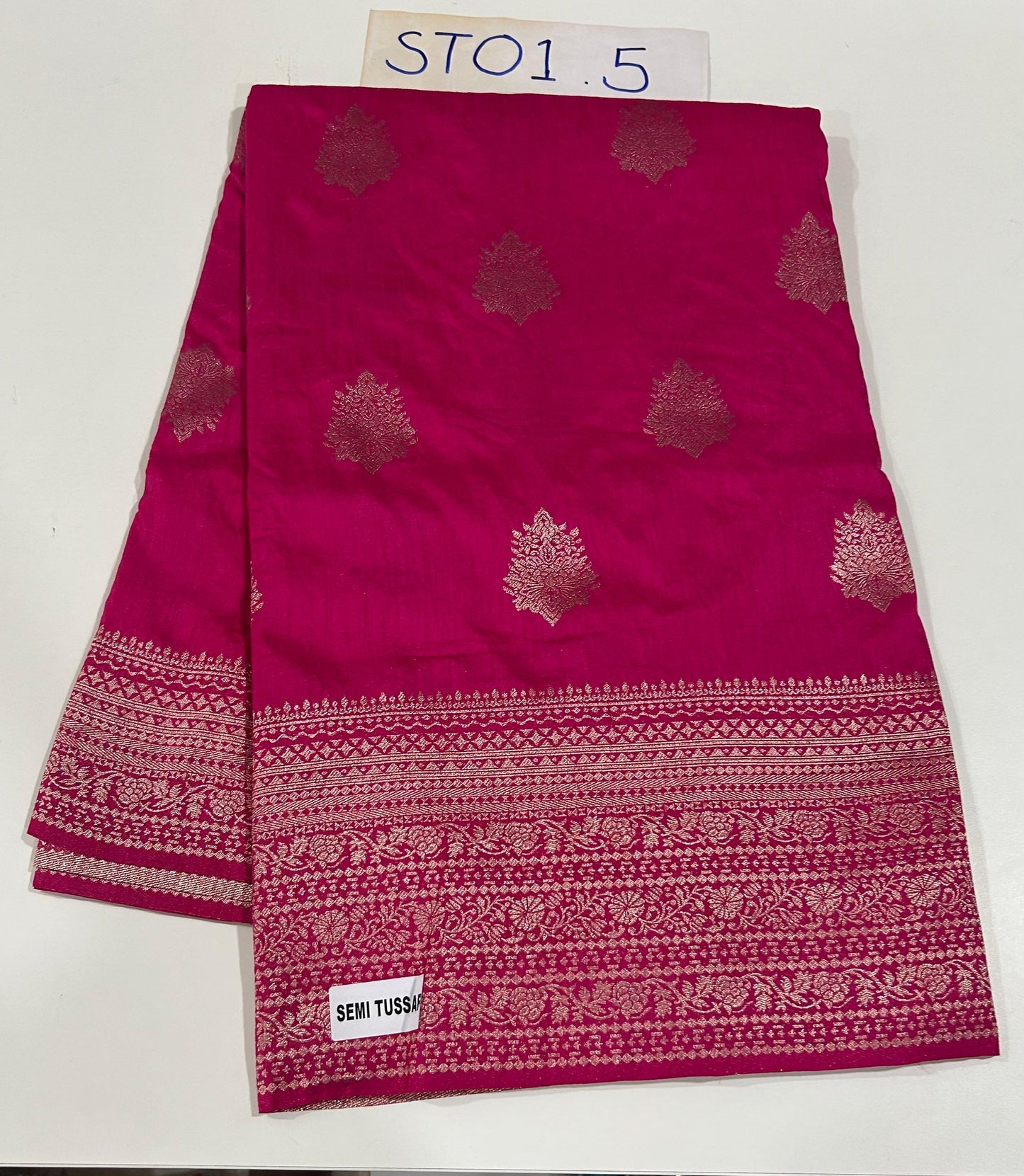 Semi Tussar Butta Design-5