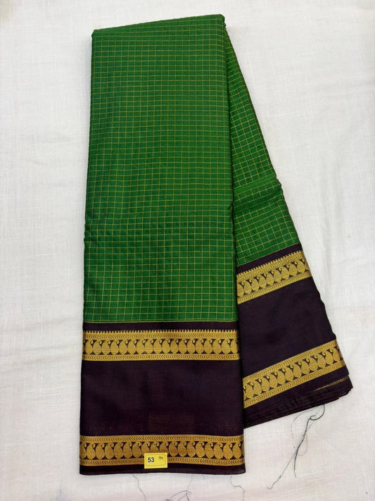 Semi Gadwal Sico Checks Saree - A53