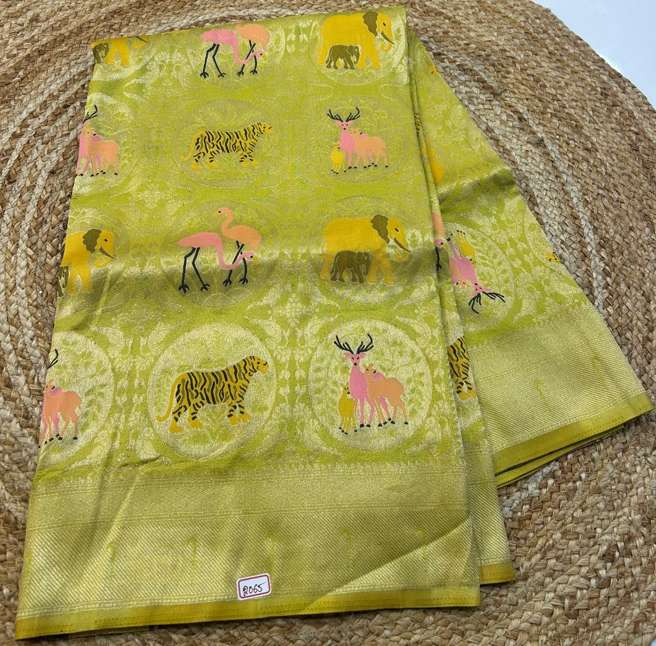 Banaras Georgette - Jungle Theme Saree