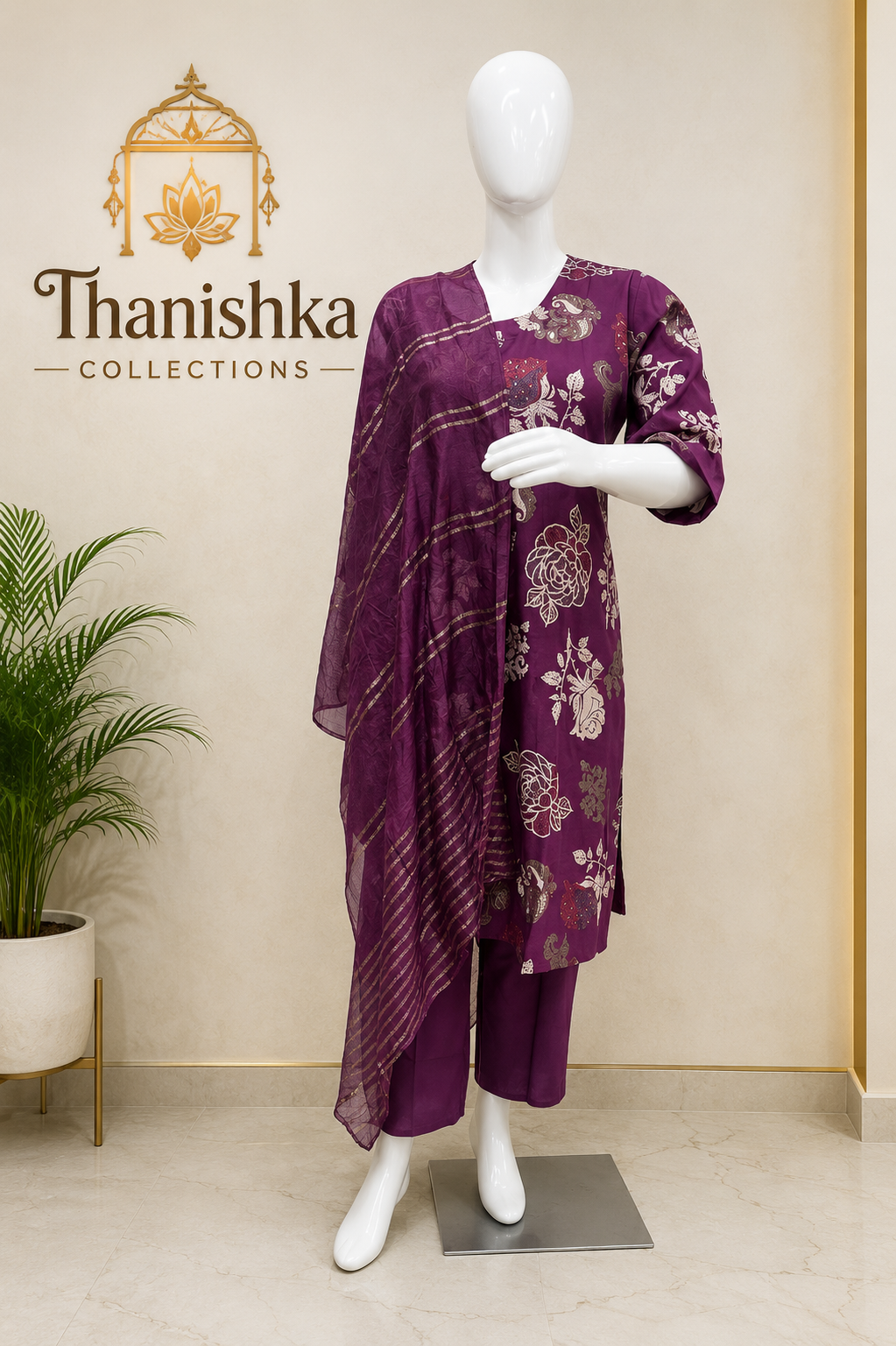Vatican silk 3 piece  set