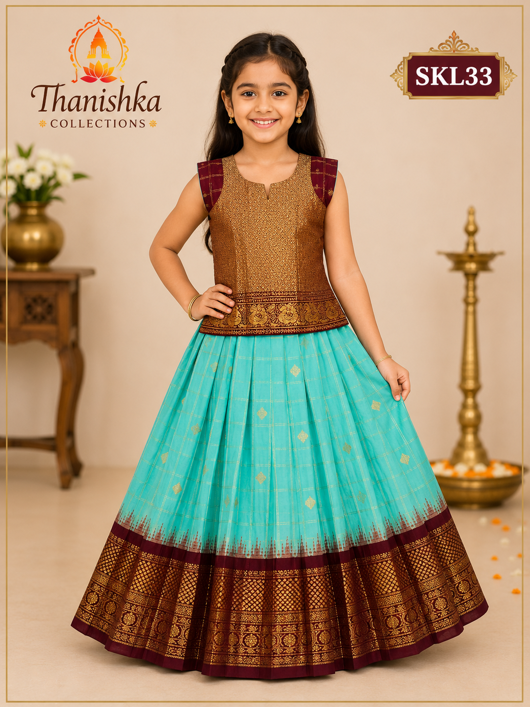 Kid’s lehenga Stitched
