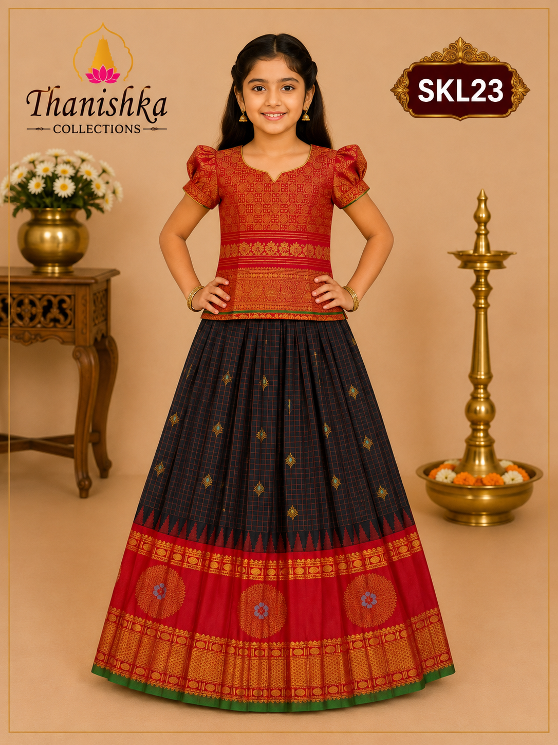 Kid’s lehenga Stitched