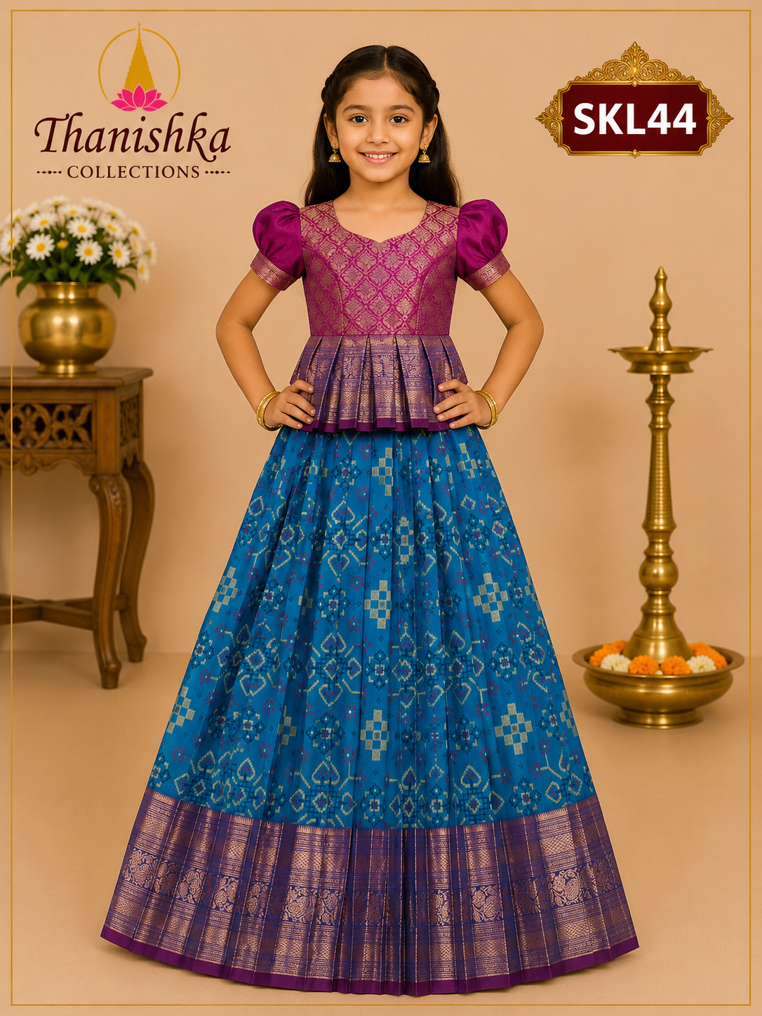 Kid’s lehenga Stitched