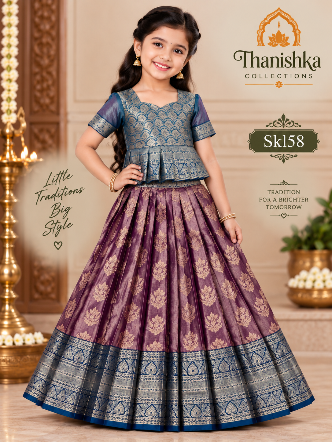 Kid’s lehenga Stitched