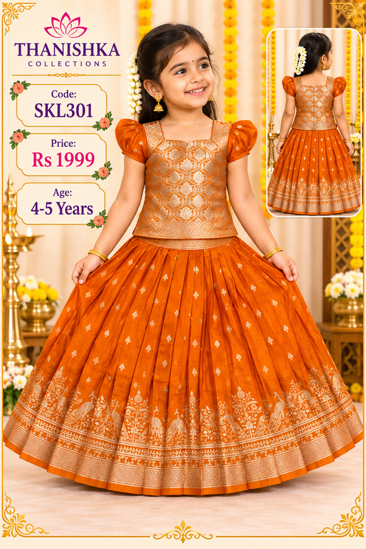 Kids Stitched Lehanga