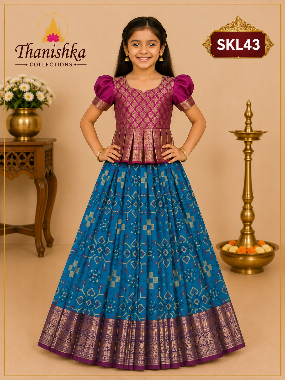 Kid’s lehenga Stitched