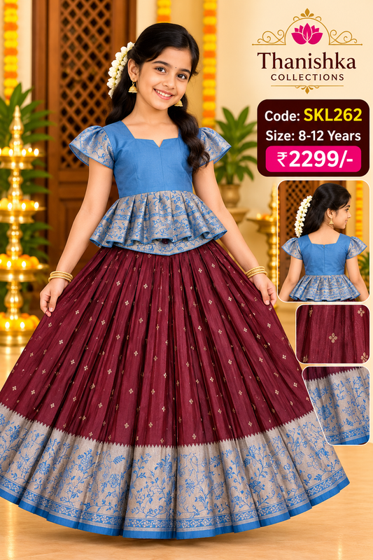 Kids Stitched Lehanga
