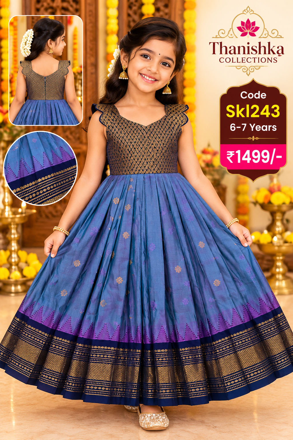 Kids Stitched Lehanga