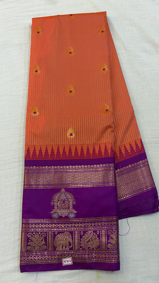 Semi Gadwal Silk Saree