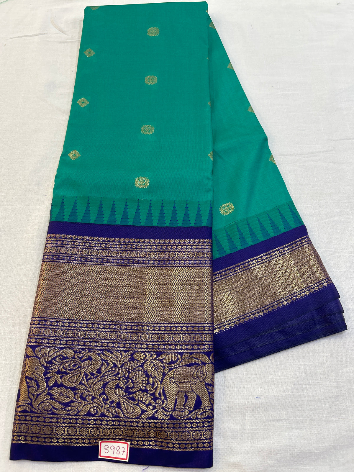 Semi Gadwal Silk Big Border Saree