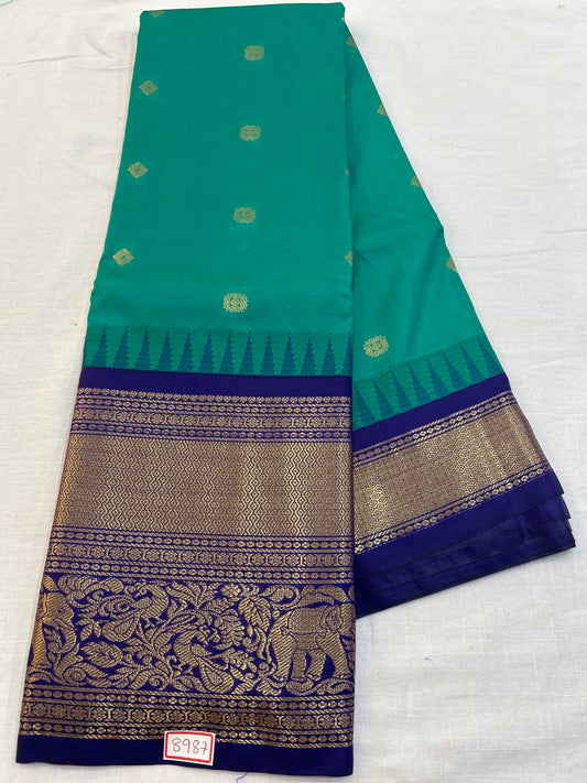 Semi Gadwal Silk Big Border Saree