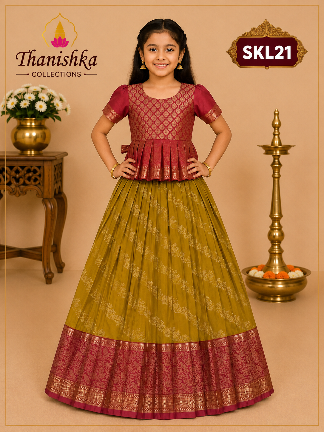Kid’s lehenga Stitched