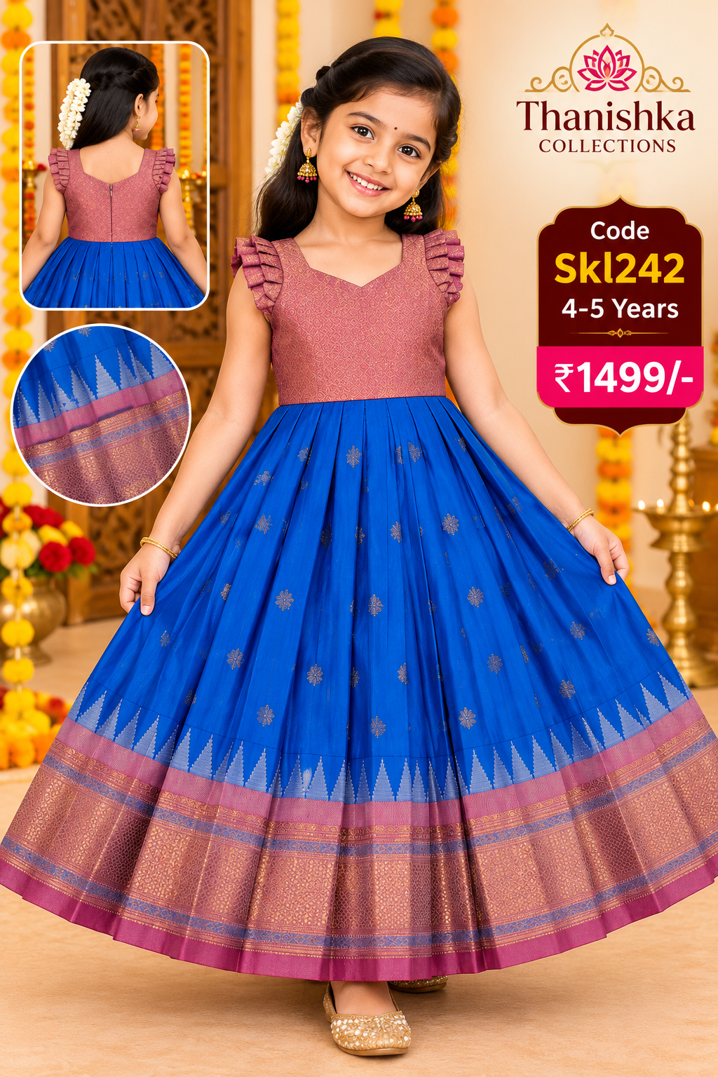 Kids Stitched Lehanga