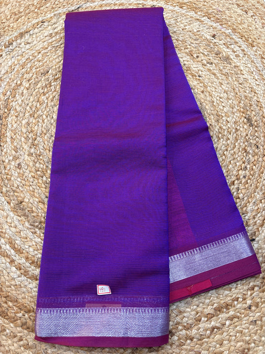 Mangalgiri Silk small  border Saree