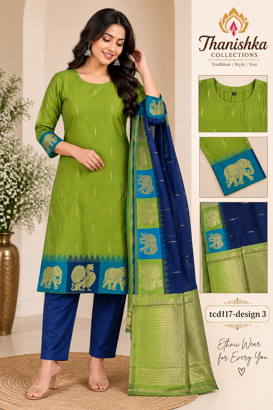 Pattu Kurti Set