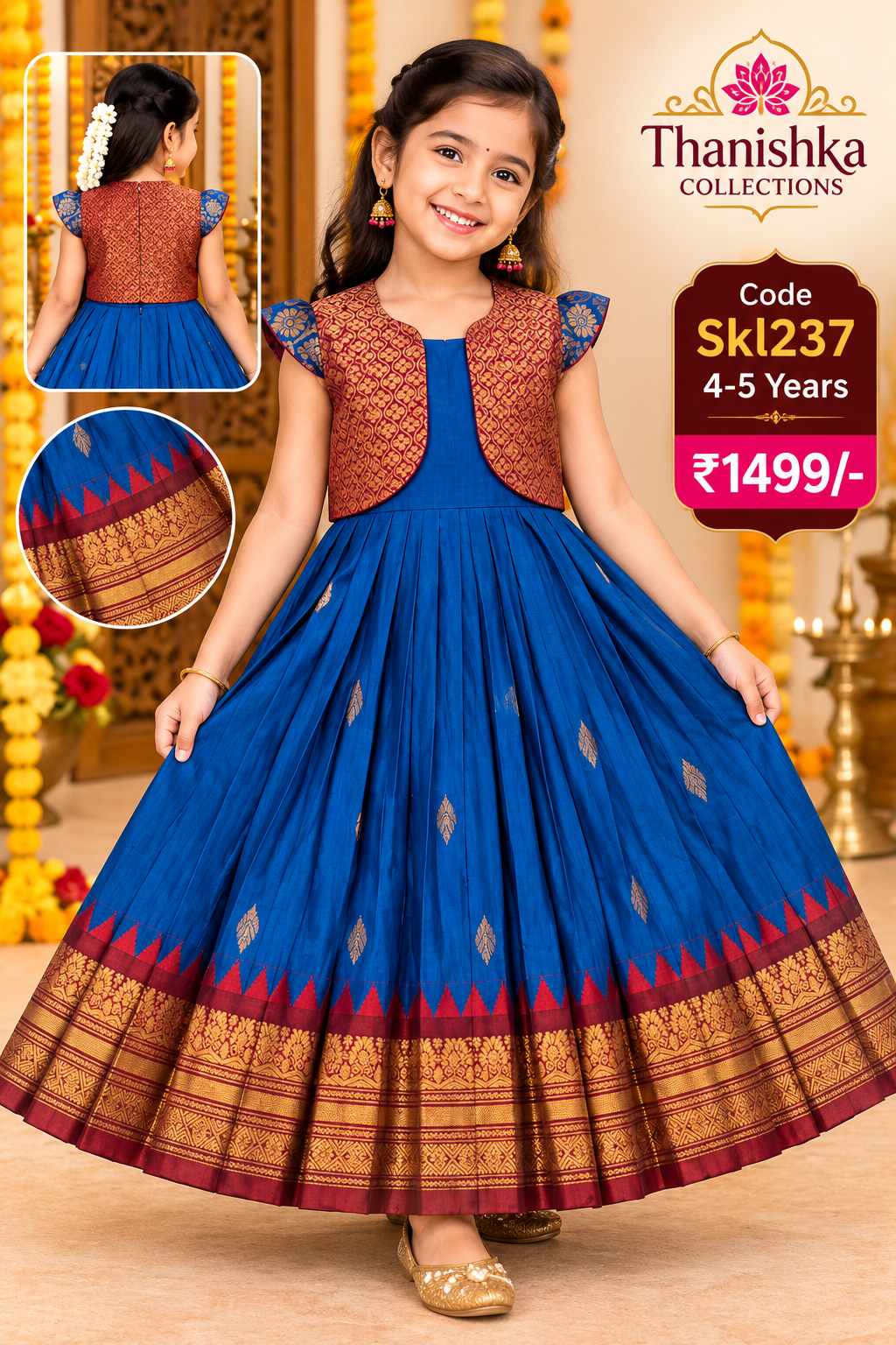 Kids Stitched Lehanga