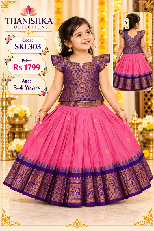 Kids Stitched Lehanga