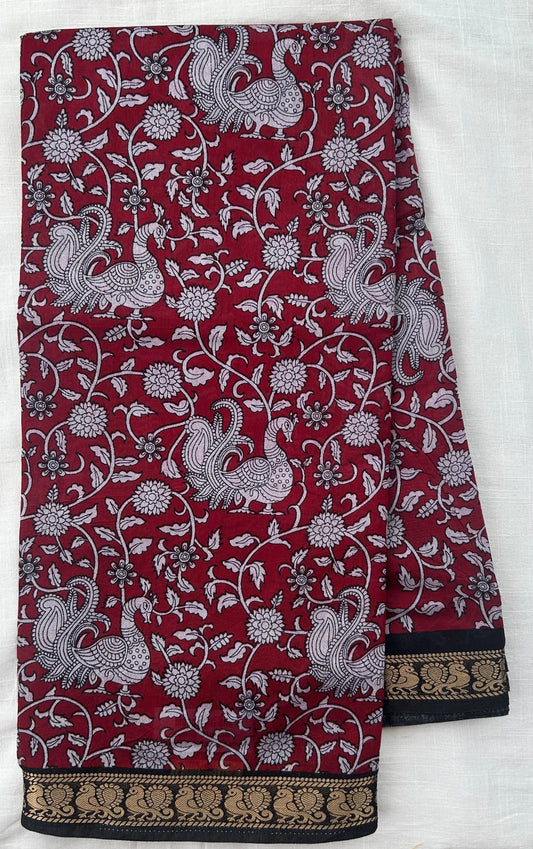 Maheshwari Silk - Maroon