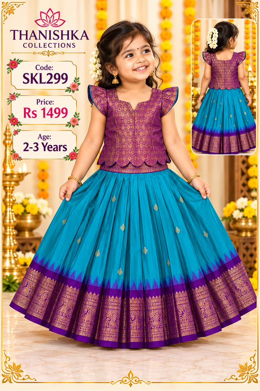 Kids Stitched Lehanga