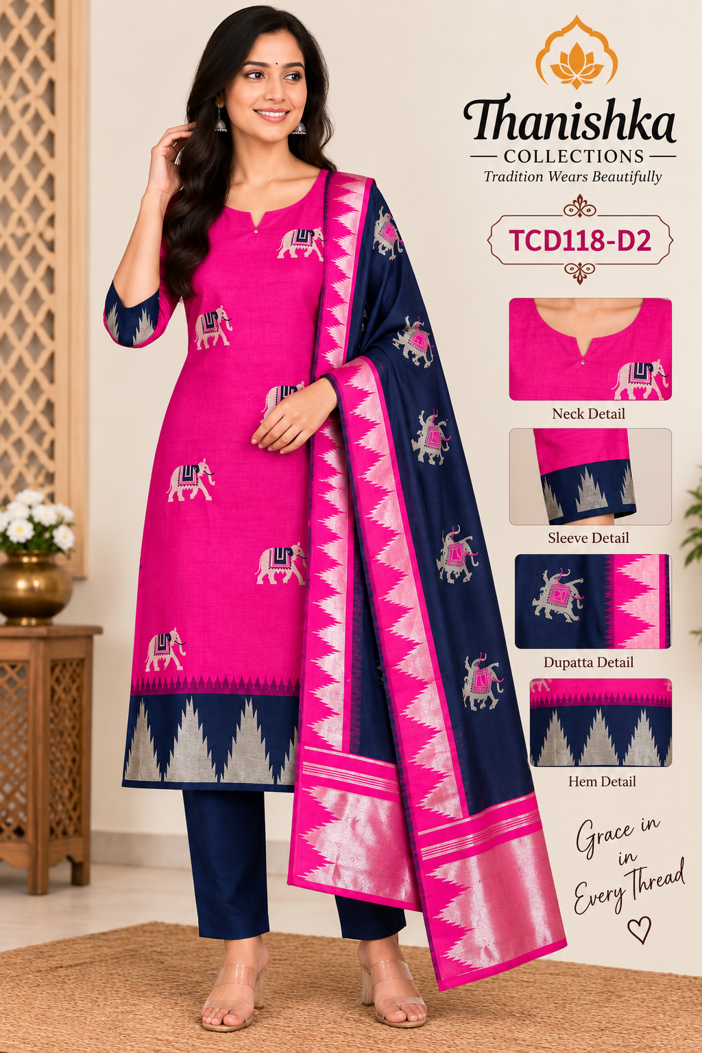 Pattu Kurti Set