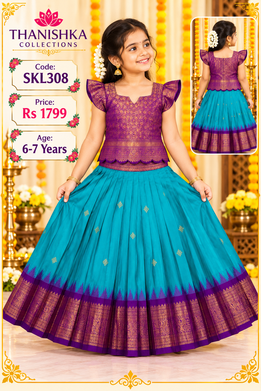Kids Stitched Lehanga